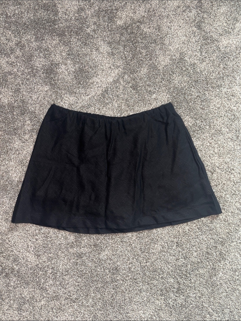 mini linen skirt